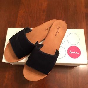 Navy Boden Slides Size 8.5